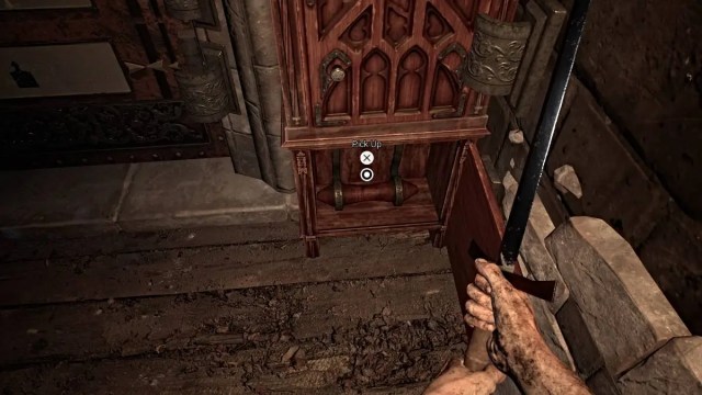 Lever inside a cupboard in AILA