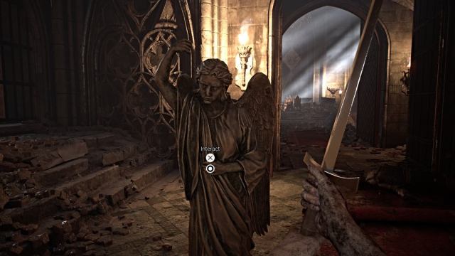 Golden statue in the castle in AILA