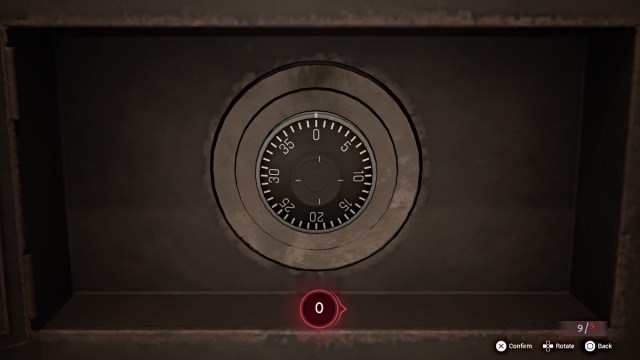 Combination lock on the basement door in AILA