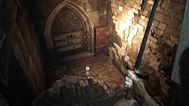 Weight puzzle inside the castle in AILA