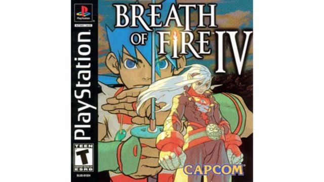Breath of Fire 4 PlayStation cover art.