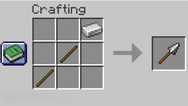 Crafting spear minecraft