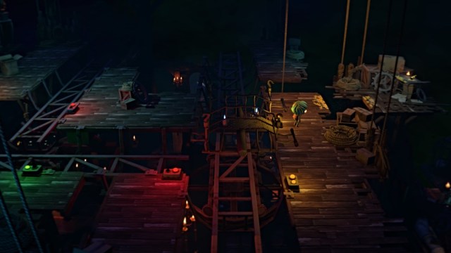 Gloomy crosses a bridge in Gloomy Eyes