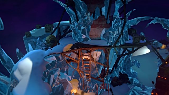 Nena hides from the henchman in Gloomy Eyes