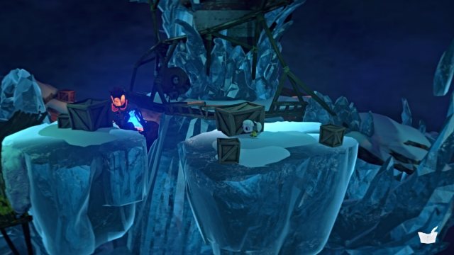 Nena hides from the henchman in Gloomy Eyes