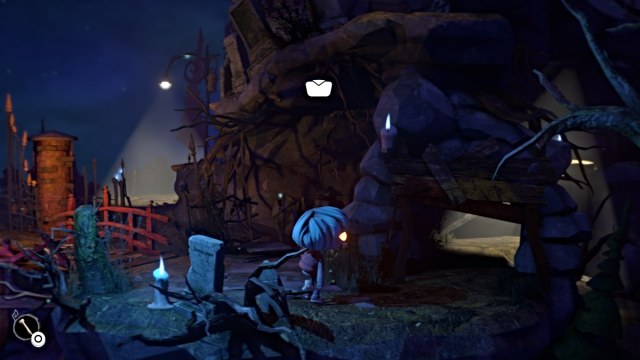 Gloomy at a crawlspace in Gloomy Eyes