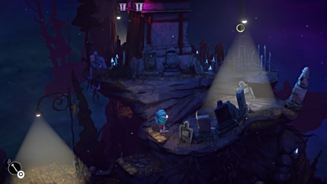 Gloomy on a ledge in Gloomy Eyes