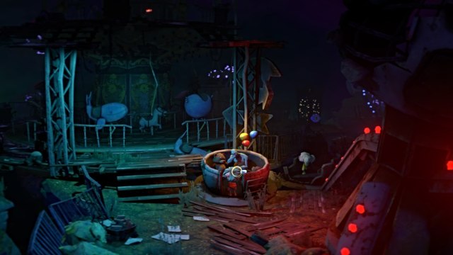 Gloomy grabs the blue key in Gloomy Eyes