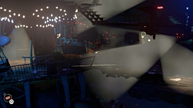 Gloomy and a spotlight in Gloomy Eyes