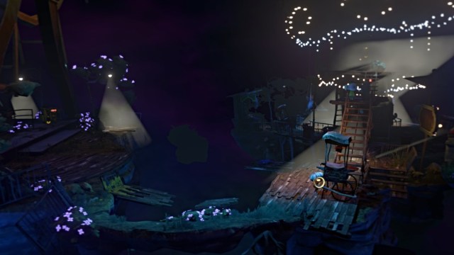 Gloomy moves a popcorn machine in Gloomy Eyes