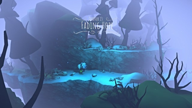 Nena in the mountains in Gloomy Eyes