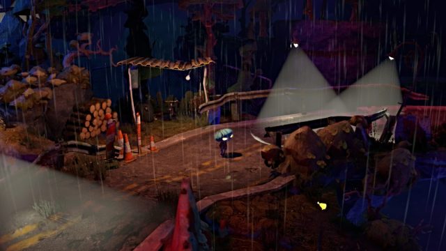 Gloomy on a roadway in Gloomy Eyes