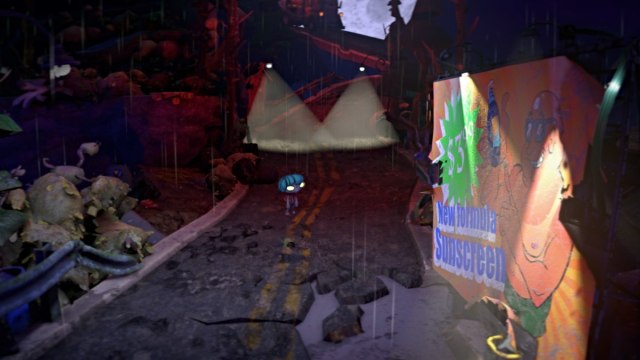 Roadway with sign in Gloomy Eyes