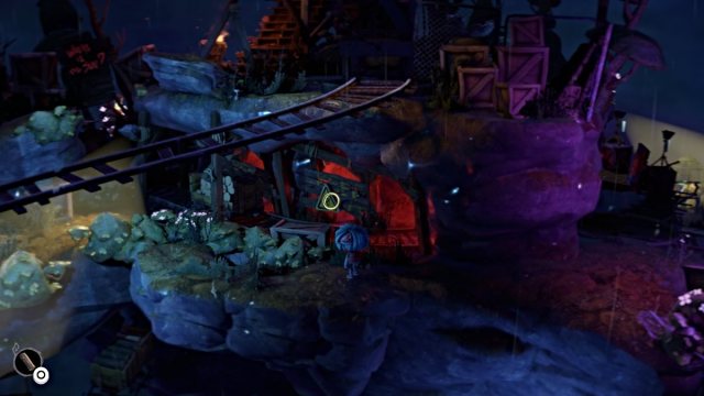 Gloomy aims at a barricade in Gloomy Eyes