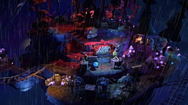 Gloomy sneaks past the henchman in Gloomy Eyes