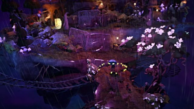 Gloomy stands in a firefly circle in Gloomy Eyes