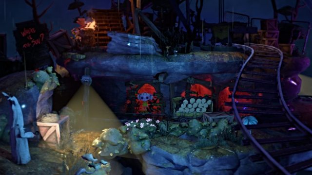 Nena crosses a track in Gloomy Eyes