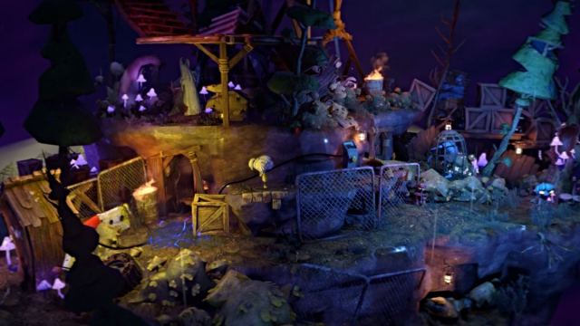 Nena on a ledge in Gloomy Eyes