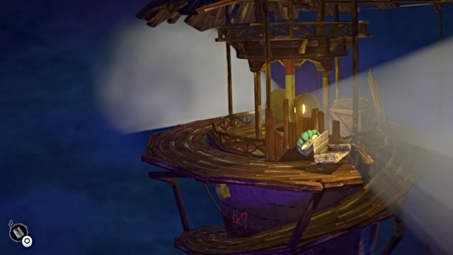 Gloomy carries the Seat Bench in Gloomy Eyes