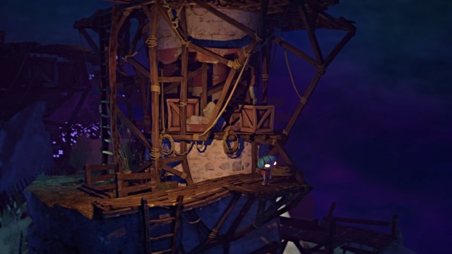 Gloomy on a ledge in Gloomy Eyes