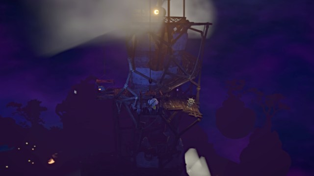 Nena finds the steering helm at the lighthouse in Gloomy Eyes