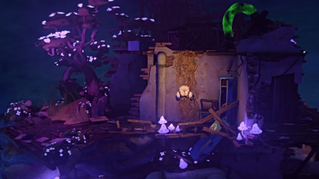 Nena climbing vines in Gloomy Eyes