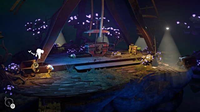 Nena finds fireflies for her lantern in Gloomy Eyes