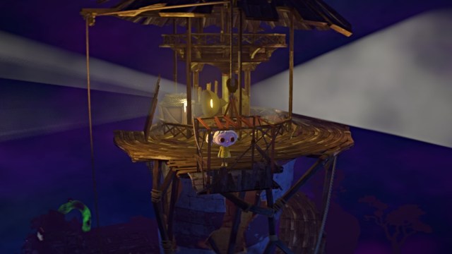 Nena at the top of a lighthouse in Gloomy Eyes