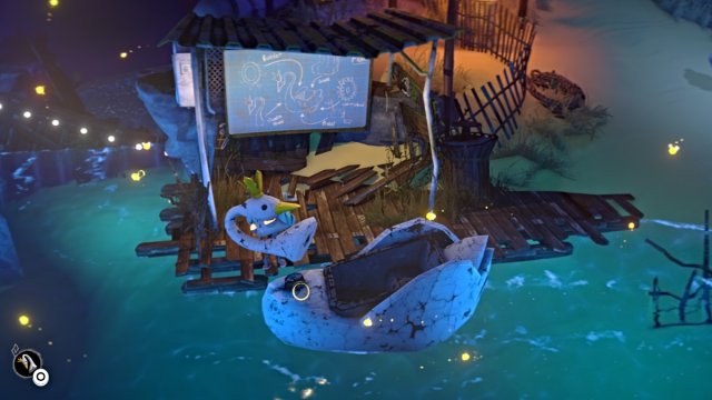 Swan boat in Gloomy Eyes