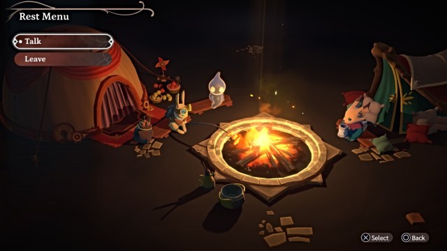 Rest Menu in The Lonesome Guild