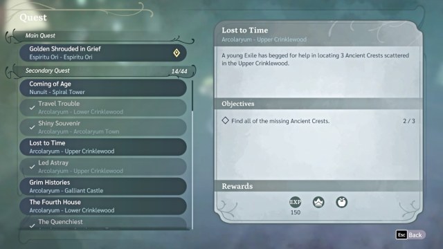 Secondary quests in The Lonesome Guild