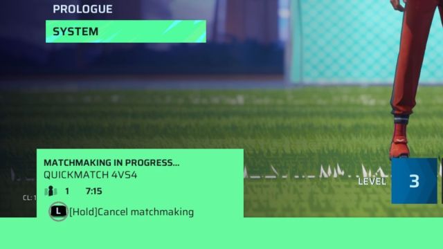 Long queue times in Rematch, with a seven-plus minute timer shown on screen.