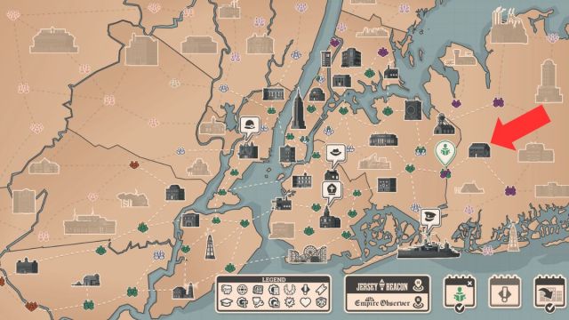 The Photo Academy marked on a map in News Tower.