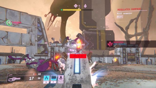 A player attacks enemies in ADS in Mycopunk.