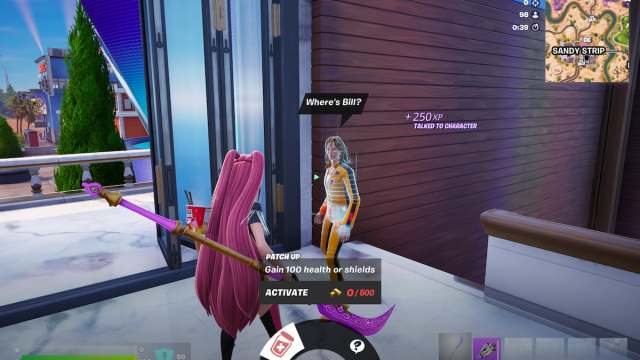 Purchasing service from the bride in fortnite