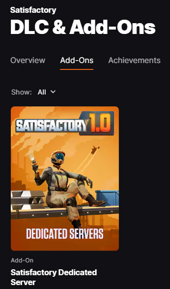 Satisfactory Server Epic Download
