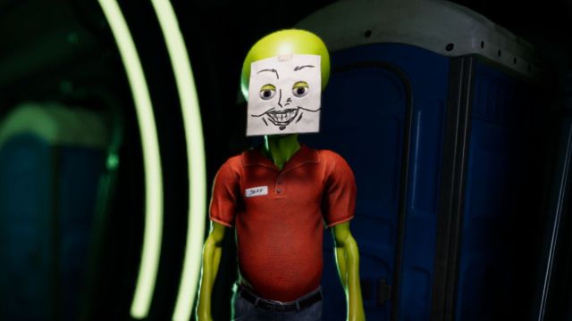 The Alien main character in Roadside Research.