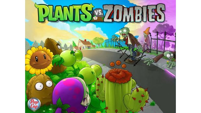 The cover art for Plants vs. Zombies.