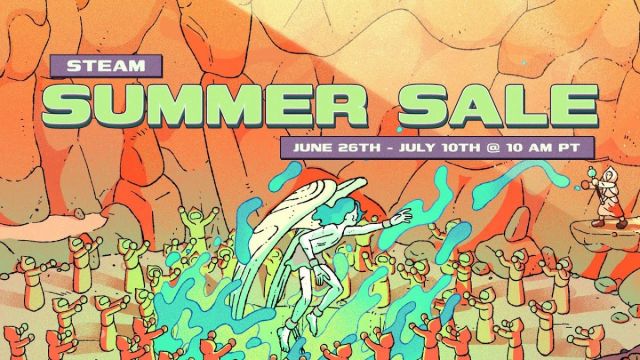 The Steam summer sale banner displaying dates for the sale.